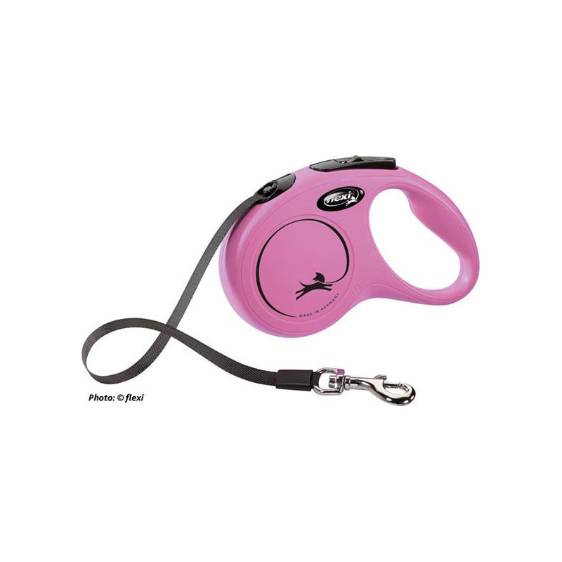 flexi New CLASSIC , S: 5 m band, rosa