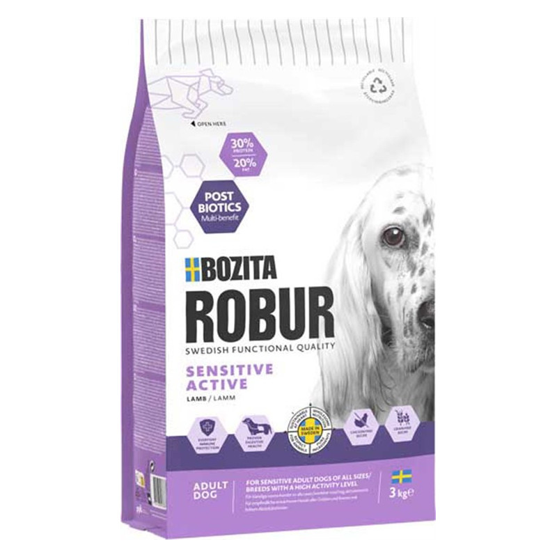 Bozita Robur Sens. GF Active, Lamm 3kg
