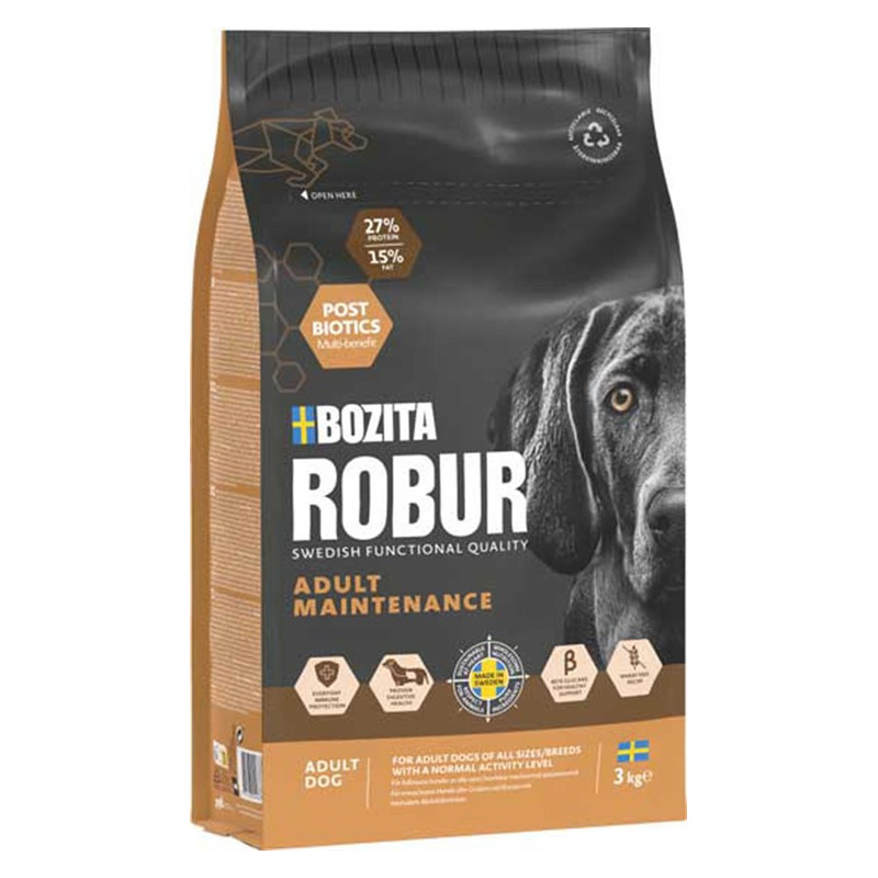 Bozita Robur Vuxen Underhåll 3kg Bozita Robur Vuxen Underhåll 3kg