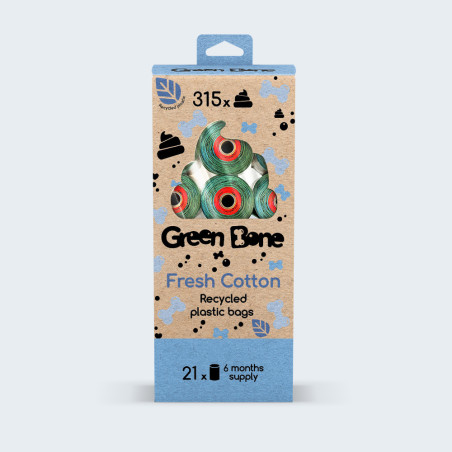 Hundbajspåse Fresh Bomull 8-pack