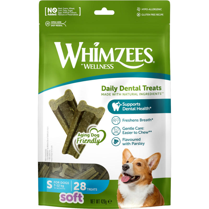 Whimzees Soft Value Bags S, 28 st, 420 g MP Whimzees Soft Value Bags S, 28 st, 420 g MP