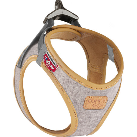 Curli Vest Sele Clasp Alpine Light, Gray XL