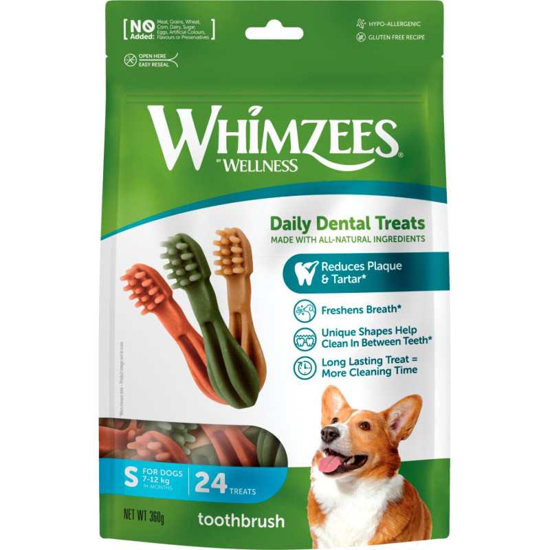 Whimzees Toothbrush Star S, 24 st, 360 g MP