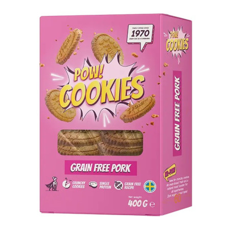 POW Hundkex Spannmålsfria med fläsk 400 g