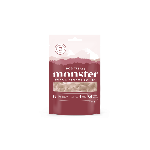 Monster Dog Treats Baked Pork/Peanut 100 g