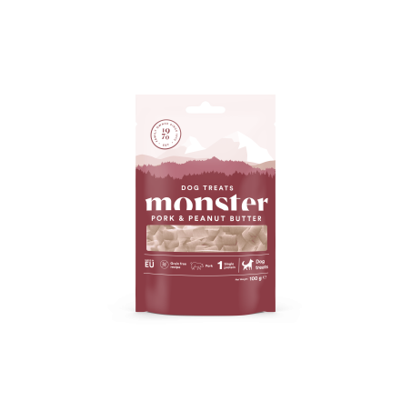Monster Dog Treats Baked Pork/Peanut 100 g
