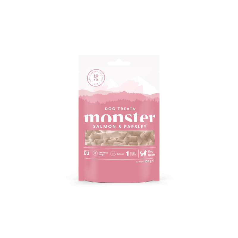 Monster Dog Treats Baked Salmon/Parsley 100 g