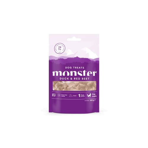 Monster Dog Treats Baked Duck/Red Beet 100 g