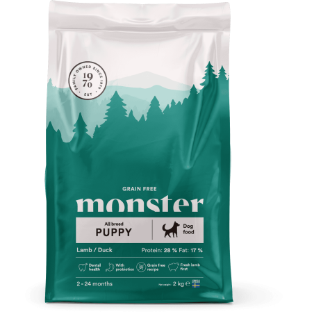 Monster Dog GF Puppy All Breed Lamb/Duck 2 kg