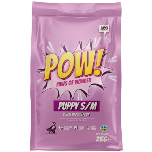 POW! Dog Puppy S/M Pork 2 kg