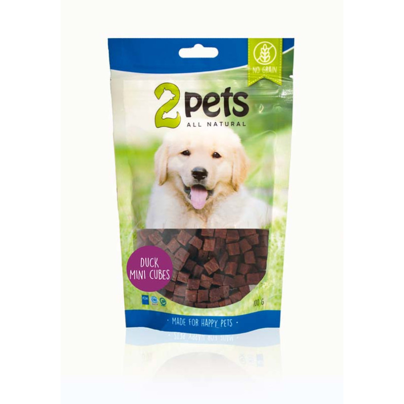 2pets Dogsnack Anka MiniCubes 2pets Dogsnack Anka MiniCubes