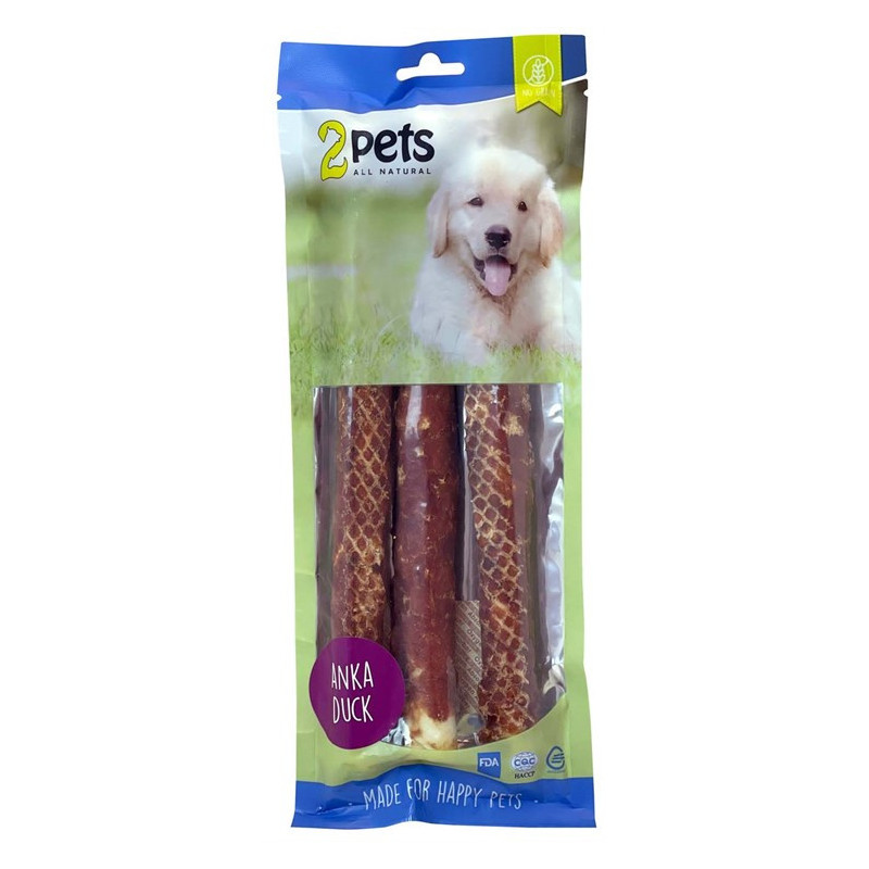 2pets Tuggrulle m ankfilé 28cm 3-pack, 250g