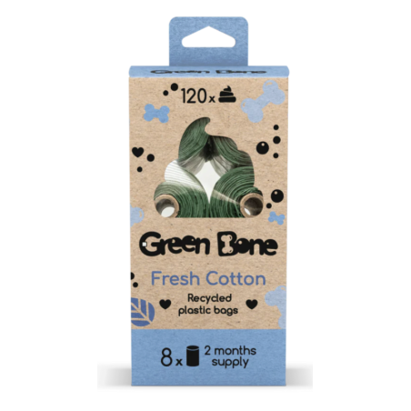 Hundbajspåse Fresh Bomull 8-pack