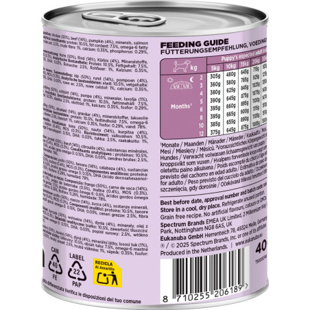 Blötmat för valp, Nötkött med pumpa 400g