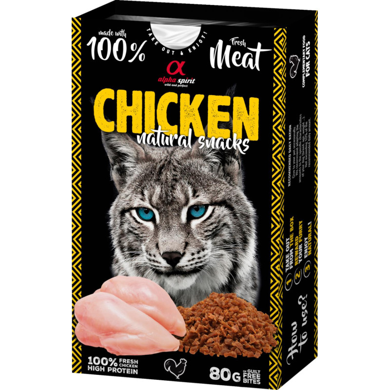 Alpha Spirit Naturals Katt Kyckling 80g