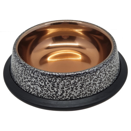 Rostfri skål Silver/Guld Tyrol 0,7 liter