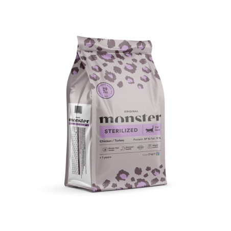 Monster Katt Original Steriliserad Kyckling/Kalkon 2 kg