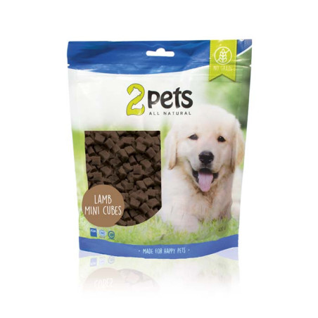 2pets Dogsnack Lamm MiniCubes | Små Godbitar för Träning