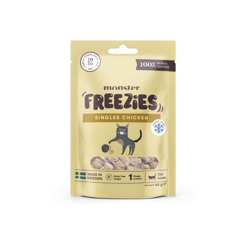 Monster Kattgodis Freezies Kyckling 45 g