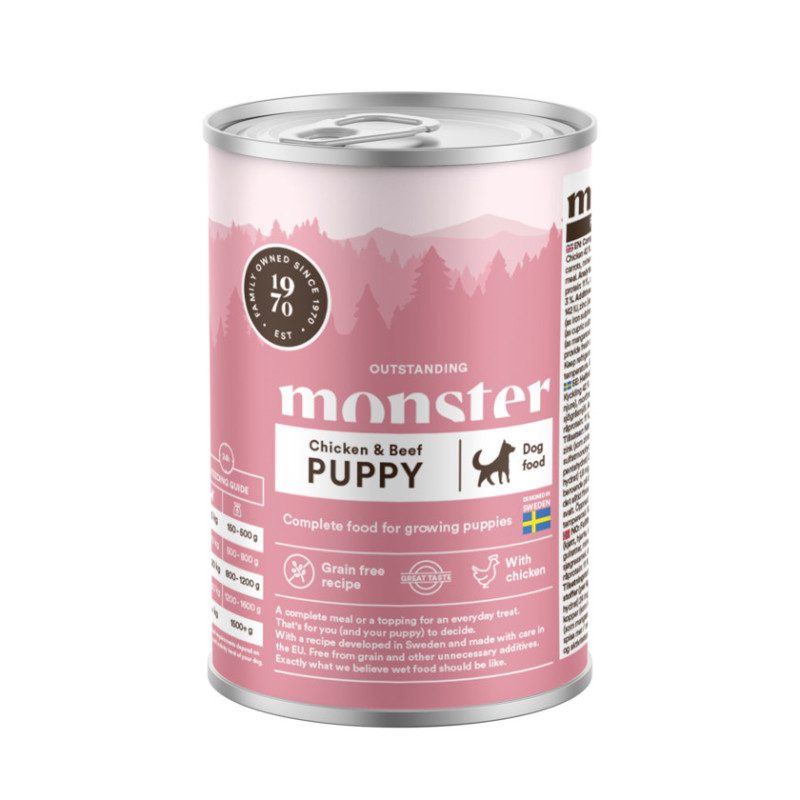 Monster Hund Vuxen Singelprotein Kalkon Burk 400 g