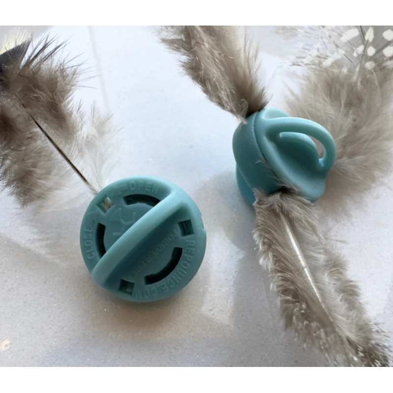 Forever Prey™ - Världens Första Påfyllningsbara Fjäderleksak för Katter