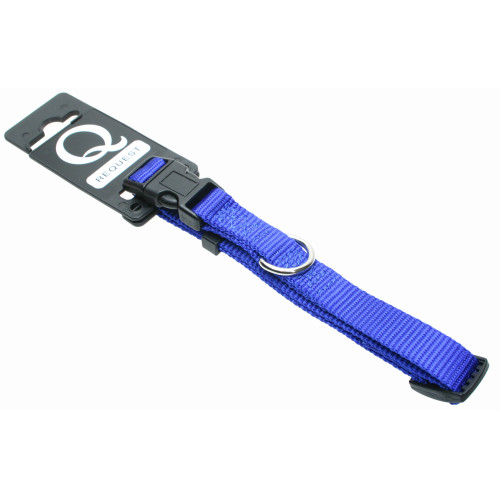 Halsband nylon ställbart blått tyrol