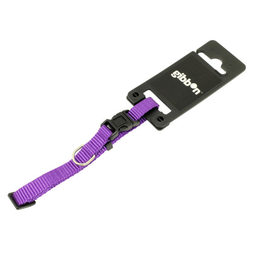 Halsband nylon ställbart lila tyrol