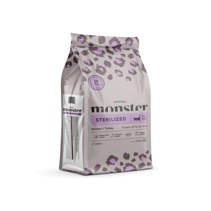 Monster Katt Original Steriliserad Kyckling/Kalkon 2 kg