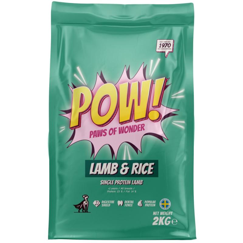 POW! Hund Vuxen Lamm & Ris 2 kg