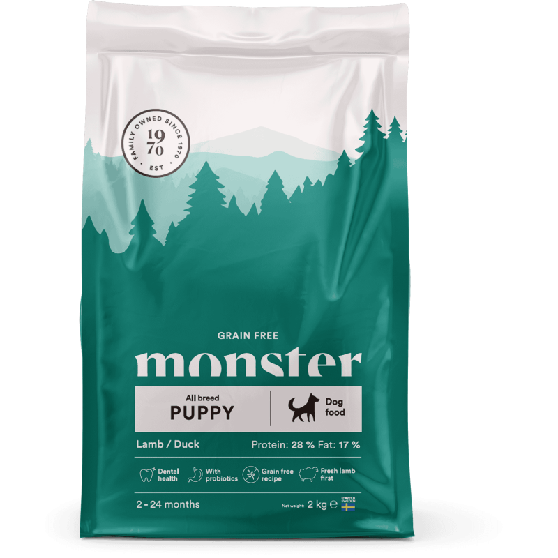 Monster foder GF valp Lamm/Anka 2 kg