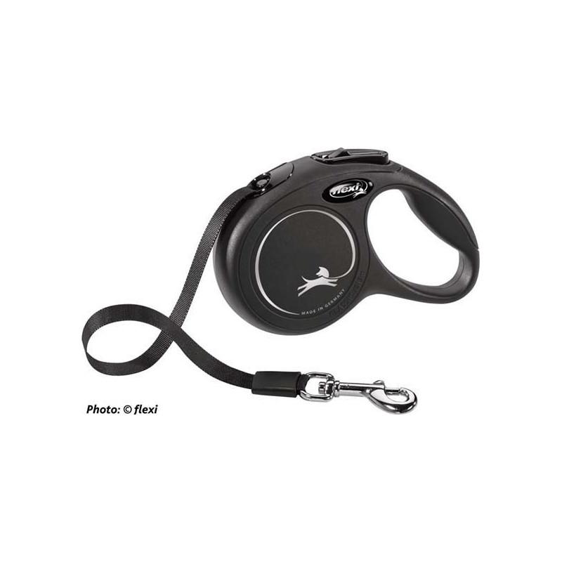 flexi New CLASSIC , XS: 3 m band, svart