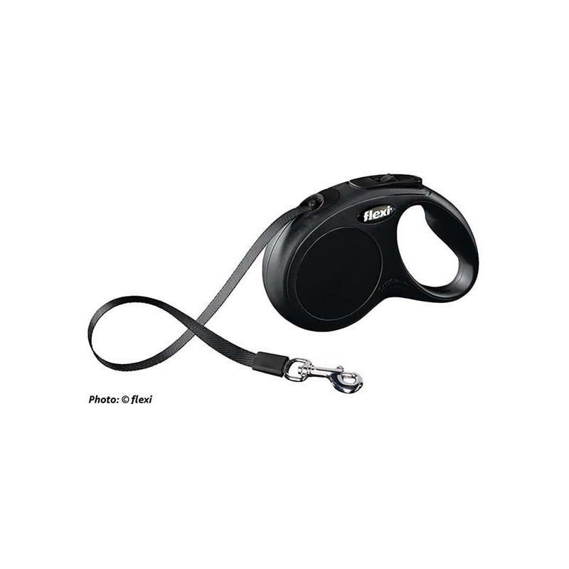 flexi New CLASSIC , S: 5 m band, svart
