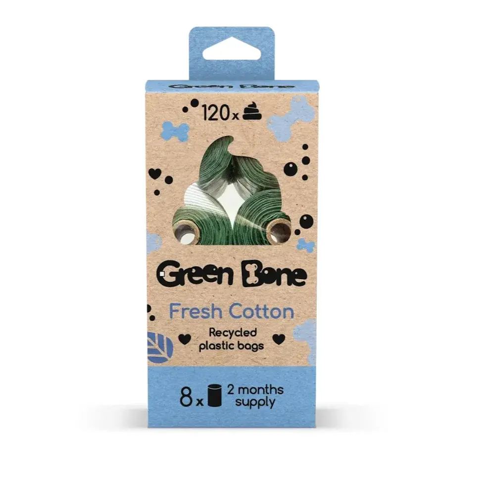 Hundbajspåse Fresh Bomull 8-pack