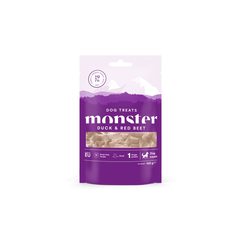 Monster Hundgodis Ugnsbakad anka/Rödbeta 100 g